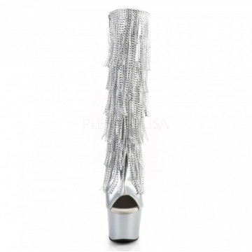 Pleaser ADORE-2024RSF Slv Metallic Pu/Slv Matte