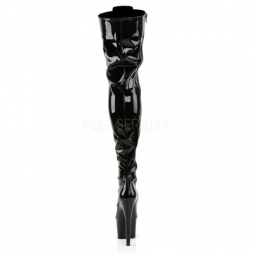 Pleaser ADORE-3023 Blk Str Pat/Blk