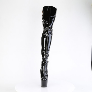 Pleaser ADORE-3055 Blk Str. Pat/Blk