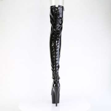 Pleaser ADORE-3850 Blk Str. Pat/Blk