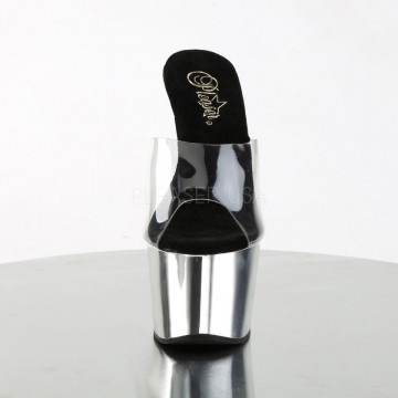 Pleaser ADORE-701 Clr/Slv Chrome
