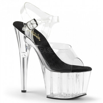 Pleaser ADORE-708 Clr-Blk/Clr