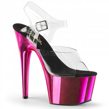Pleaser ADORE-708 Clr/H. Pink Chrome