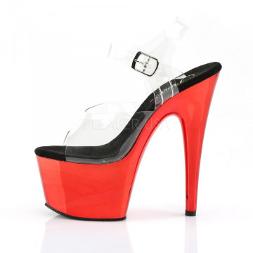 Pleaser ADORE-708 Clr/Red Chrome