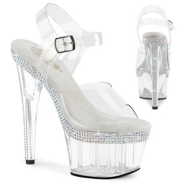 sandali pleaser con brillanti pole dance