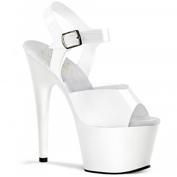 Pleaser ADORE-708N Wht (Jelly-Like) TPU/Wht