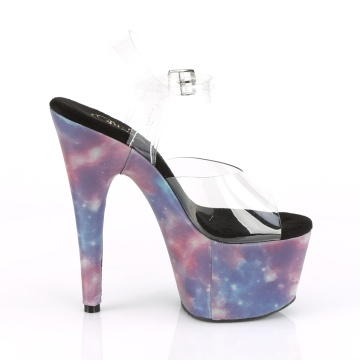 Pleaser ADORE-708REFL Clr/Purple-Blue Reflective