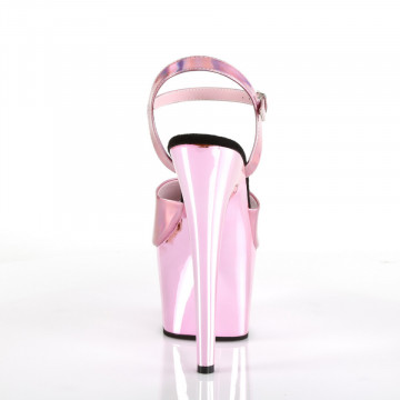 Pleaser ADORE-709HGCH B. Pink Hologram/B. Pink Chrome