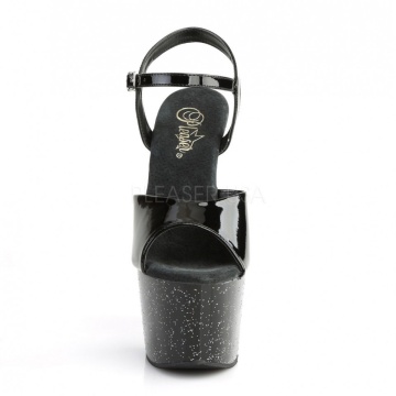 Pleaser ADORE-709MG Blk Pat/Blk 11us 41eu