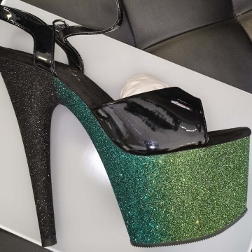 Pleaser ADORE-709OMBRE Blk Emerald Poison blk Ombre 7us 37eu