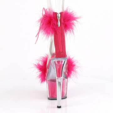 Pleaser ADORE-724F Clr-H. Pink Fur/H. Pink Fur