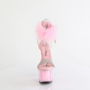 Pleaser ADORE-727F Clr-B. Pink Fur/M