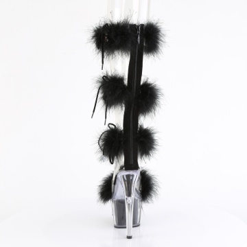 Pleaser ADORE-728F Clr-Blk Fur/M