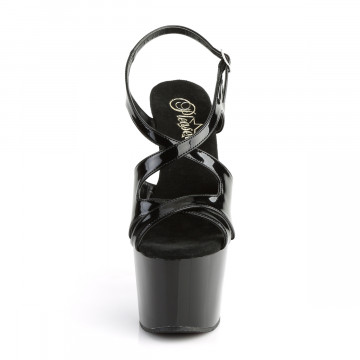 Pleaser ADORE-730 Blk Pat/Blk