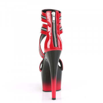 Pleaser ADORE-766 Red Pat/Blk-Red