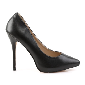 Pleaser AMUSE-20 Blk Faux Leather