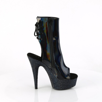 Pleaser BEJEWELED-1018DM-6 Blk Holo Pat/Midnight Blk RS - Img 6
