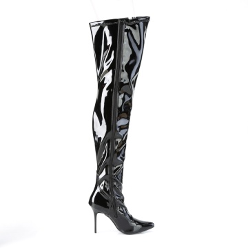 Pleaser CLASSIQUE-3000 Blk Str. Pat