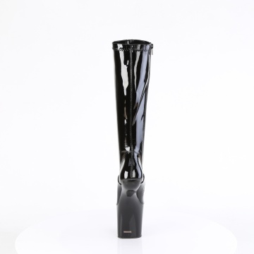 Pleaser CRAZE-2000 Blk Str. Pat/Blk