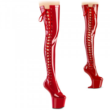 Pleaser CRAZE-3050 Red Str. Pat/Red
