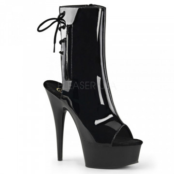 Pleaser DELIGHT-1018 Blk Pat/Blk