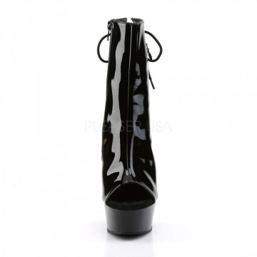 Pleaser DELIGHT-1018 Blk Pat/Blk