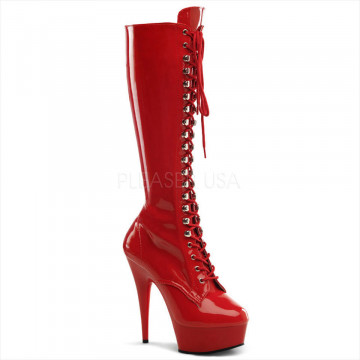 Pleaser DELIGHT-2023 Red Str Pat/Red