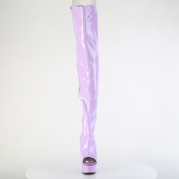 Pleaser DELIGHT-3017 Lavender Str. Pat/Lavender