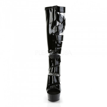 Pleaser DELIGHT-600-49 Blk Str Pat/Blk