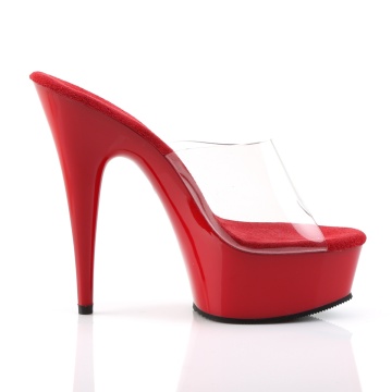 Pleaser DELIGHT-601 Clr/Red
