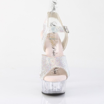 Pleaser DELIGHT-608N-RS Slv AB RS-TPU/Clr