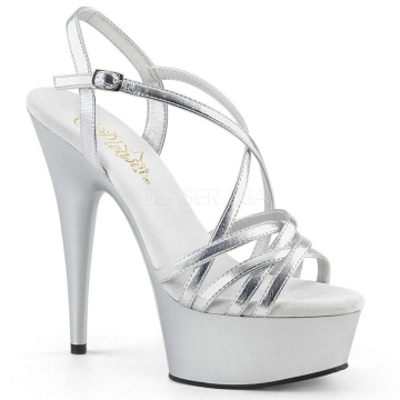 Pleaser DELIGHT-613 Slv Met. Pu/Slv 39eu 9us