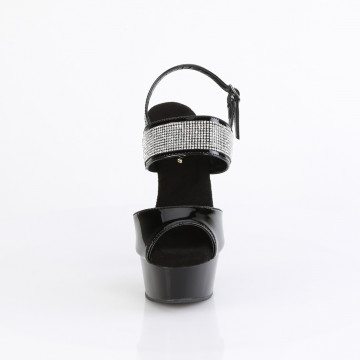 Pleaser DELIGHT-639 Blk Pat/Blk