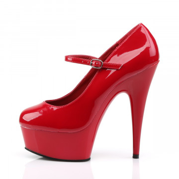Pleaser DELIGHT-687 Red/Red