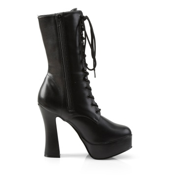 Pleaser ELECTRA-1020 Blk Faux Leather/Blk Matte