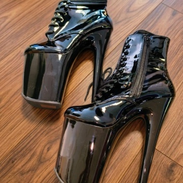 Pleaser FLAMINGO-1020 Blk Pat/Blk numero 35eu 5us subito pronto - Img 6