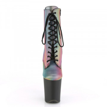 Pleaser FLAMINGO-1020REFL Rainbow Reflective/Blk Matte