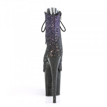 Pleaser FLAMINGO-1021OMBG Purple Multi Glitter/Blk