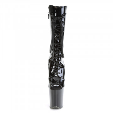 Pleaser FLAMINGO-1051 Blk Pat/Blk