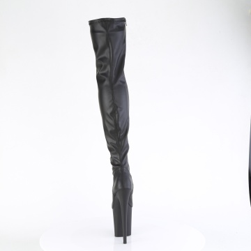 Pleaser FLAMINGO-3000 Blk Faux Leather/Blk Matte