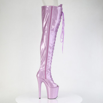 stivali tacco 20cm glit incorporato Pleaser