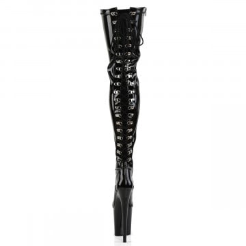 Pleaser FLAMINGO-3063 Blk Str Pat/Blk