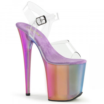 Pleaser FLAMINGO-808RMT Clr/Rainbow Misty Tinted