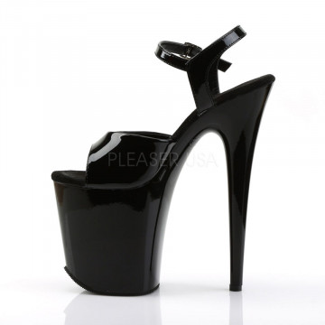 Pleaser FLAMINGO-809 Blk Pat/Blk