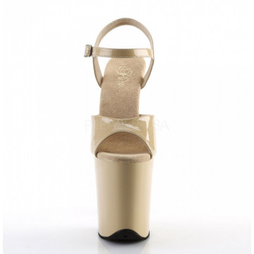 Pleaser FLAMINGO-809 Cream Pat/Cream