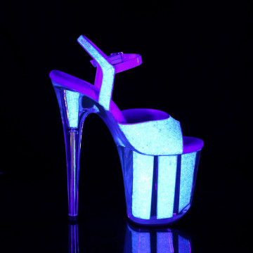 Pleaser FLAMINGO-810UVG Neon Opal Glitter/Neon Opal spedizione subito 36EU plantare 23.8 cm