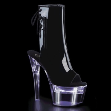 Pleaser FLASHDANCE-1018-7 Blk Pat/Clr - Img 6