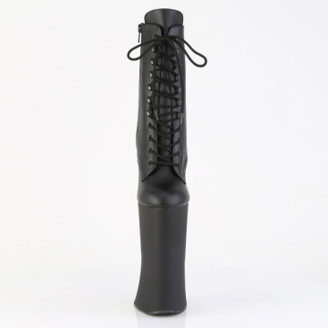 Pleaser FORBIDDEN-1020 Blk Faux Leather/Blk Matte