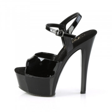 Pleaser GLEAM-609 Blk Pat/Blk