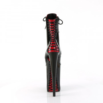 Pleaser INFINITY-1020FH Blk-Red Pat/Blk-Red
